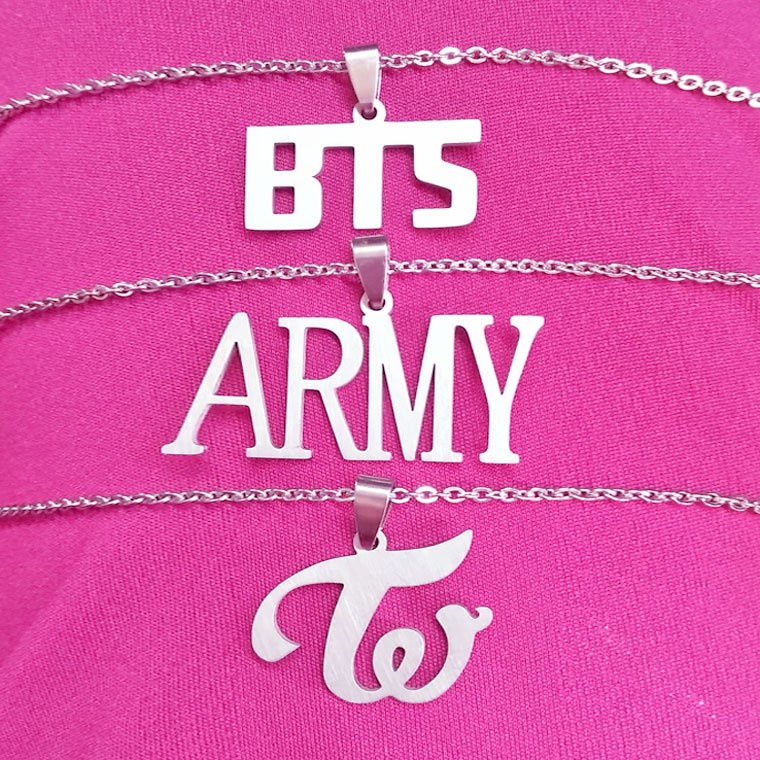 DUA KALI BTS ARMY Pendant Necklace Gift kalung