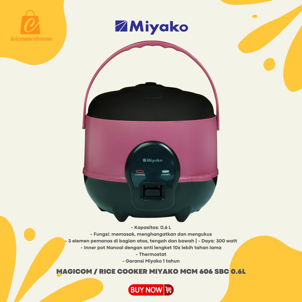 MAGICOM / RICE COOKER MIYAKO MCM 606 SBC 0.6L/512SBC 1.2L