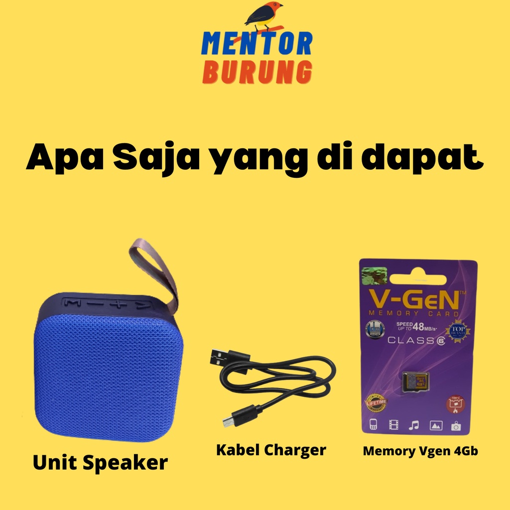 Speaker Mp3 Masteran Khusus Burung Love Bird Dijamin Gacor Original Mentor Burung Trotolan Gantangan Love Bird