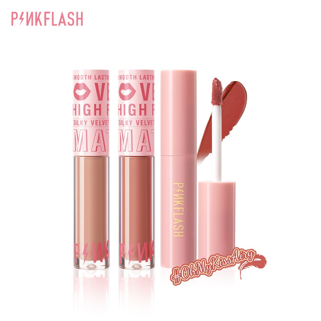 (READY &amp; ORI) Pinkflash Pink Flash Silky Velvet Lip Cream Lipstick PF-L04 lipstick lipstik ombre velvet viral