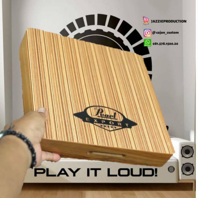 Portable cajon pearl profesional/ travel pearl/travel kajon pearl/cajon zebrano