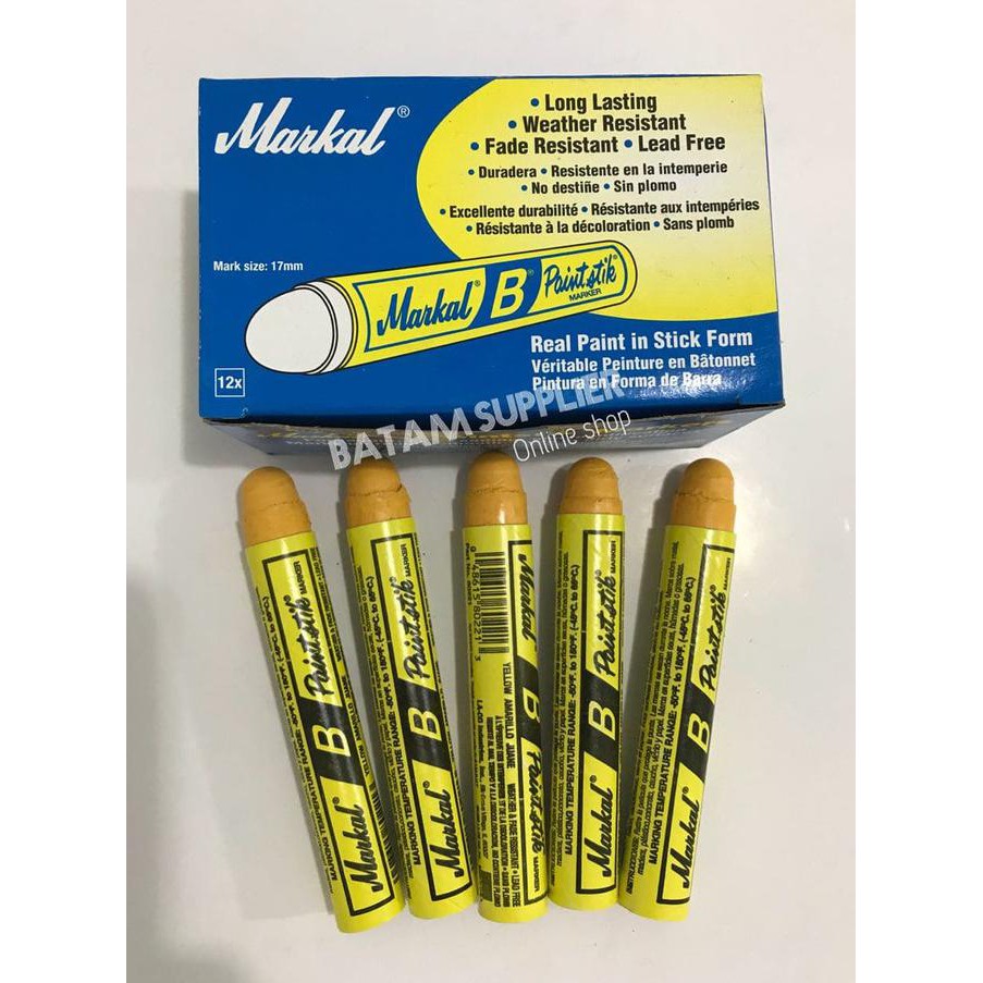 

Favorit] Paint Stick Markal B Yellow 12 Pcs No 80221