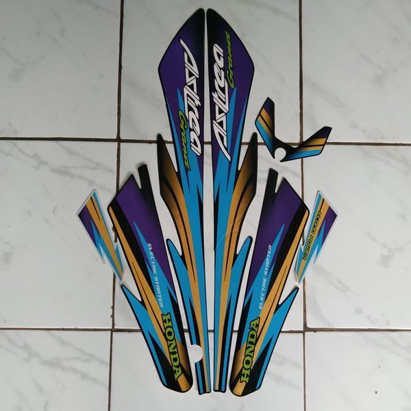 sticker striping body lis motor astrea grand 1997 biru