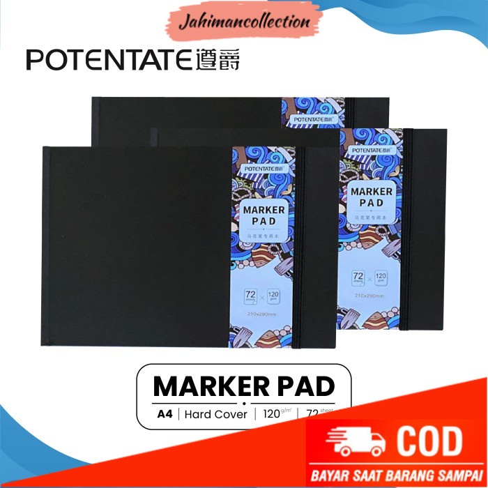 

✨ BISA COD ✨ Buku Sketsa Potentate Marker Pad A4 Hard Cover Sketchbook
