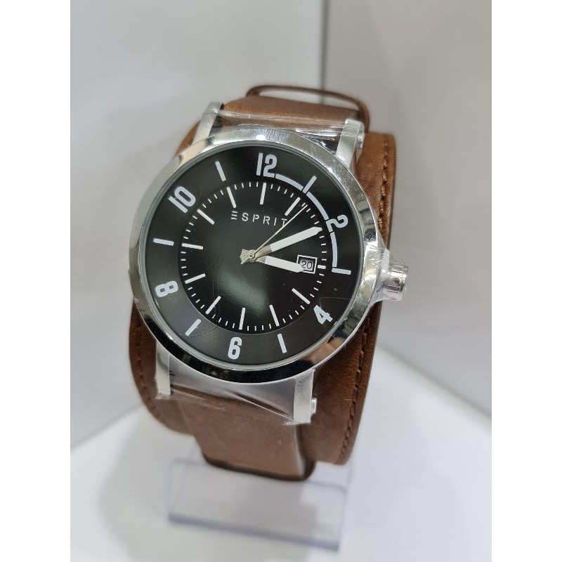 Jam tangan pria Esprit Archie Cuff  Brown original garansi resmi