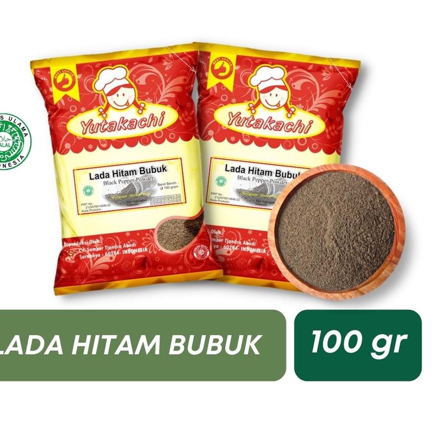 

【BIGGER & BETTER】 Lada Hitam Bubuk/Murni 100 Gram Yutakachi / Merica Hitam / Bumbu Rempah Herbal / Pusat Bumbu [Original]/〖5.5 Fasion sale〗/〖5.5 Flash Sale〗/Star 3.3/〖COD⭐〗