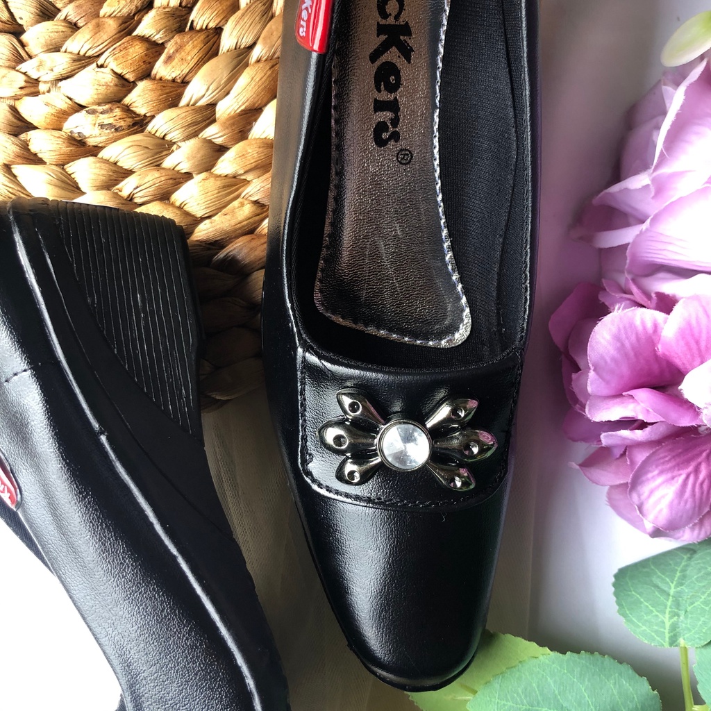 sepatU PANTOFEL D21 2 kantor CEWEK wanita karir termurah kulit sintetis terlaris Sepatu Pantofel Wanita Formal Guru Sekolah Kantor Kerja Sepatu Pantofel Wanita Flat Fantovel Cewek Sekolah Hitam Paskibra Sepatu Wanita