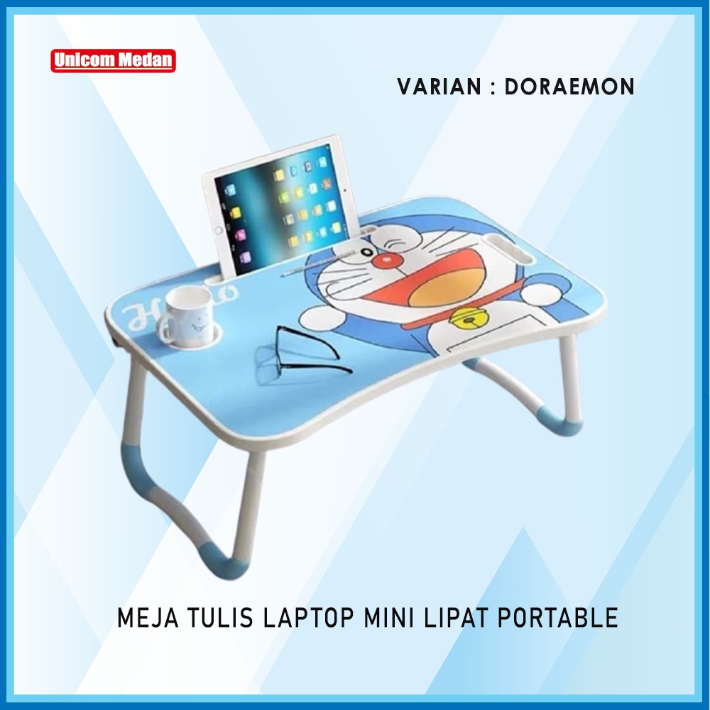 Meja Tulis Laptop Mini Notebook Belajar Lipat Portable Serbaguna