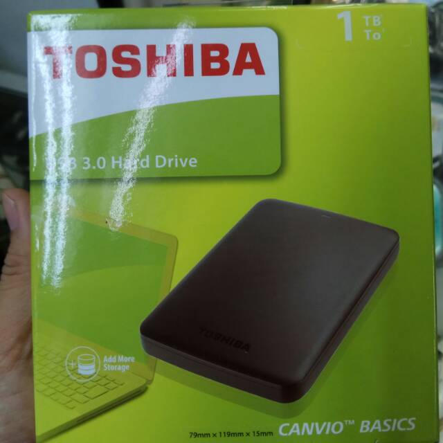 HARDISK EXTERNAL 1TB TOSHIBA ORIGINAL GARANSI RESMI