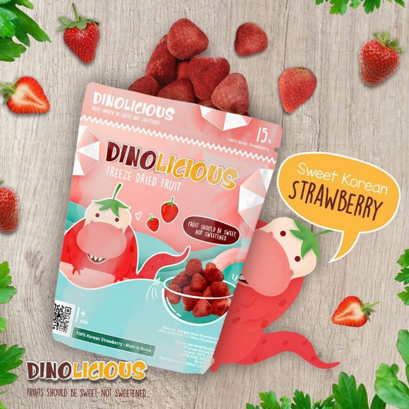 DINOLICIOUS DRIED FRUIT KOREAN STRAWBERRY