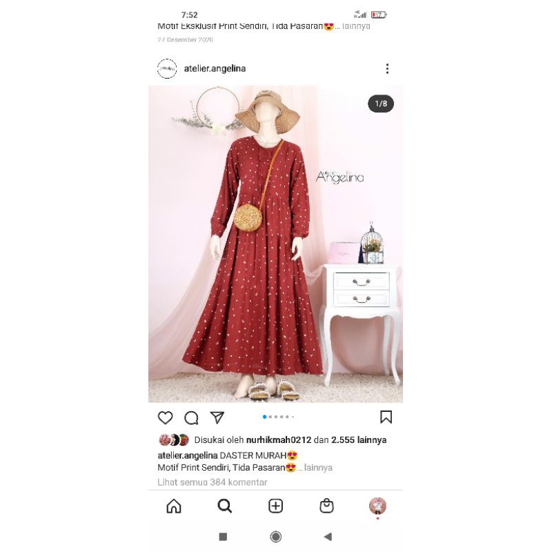 bella dress deep red by @atelierangelina