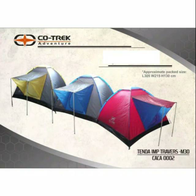 Tenda Camping Co-trek IMP Traverse M-30 Kapasitas 4 Orang / Tenda Cotrek Travers