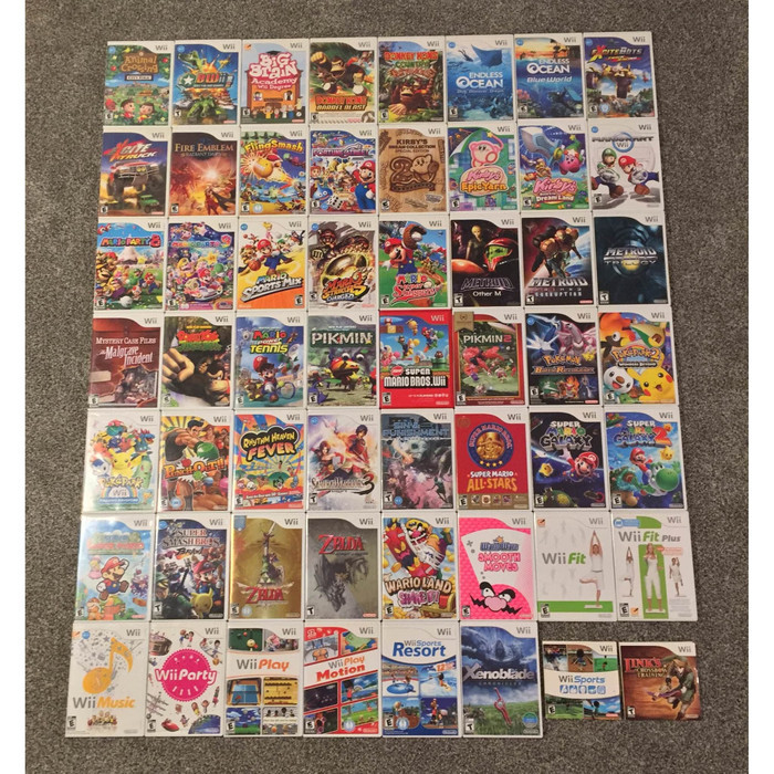 Kaset / DVD Nintendo Wii / Wii 1262++ Judul (100% Works)