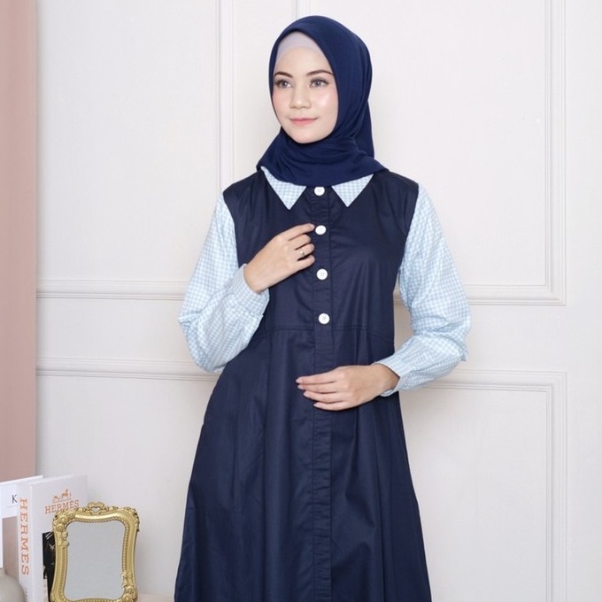Gamis Katun Jepang Ori Ramee Selena  by Actual Terlaris Best Seller Kekinian Busui friendly