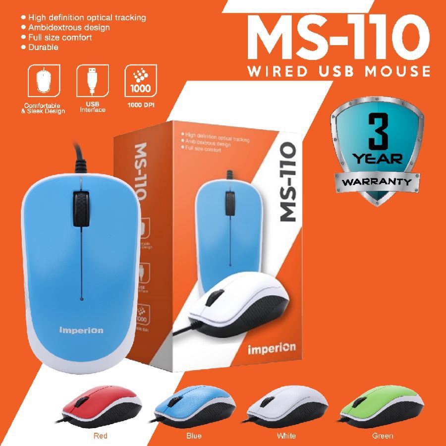 IMPERION MS-110 WIRED USB MOUSE (KODE T797)