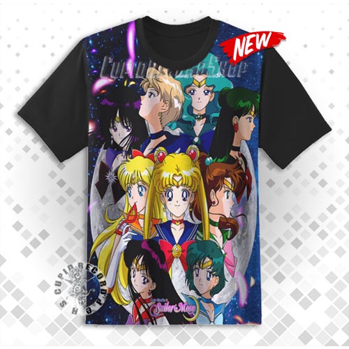 Kaos Anime Sailor Moon Kaos Anak Anime Sailor Moon -3D - V2 - Baju Sailor Moon Kaos Anak Baju Anak A