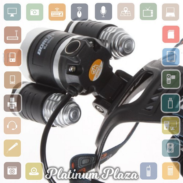 T6 High Power Headlamp Cree XM-L T6 5000 Lumens - Black`6AKIXQ-