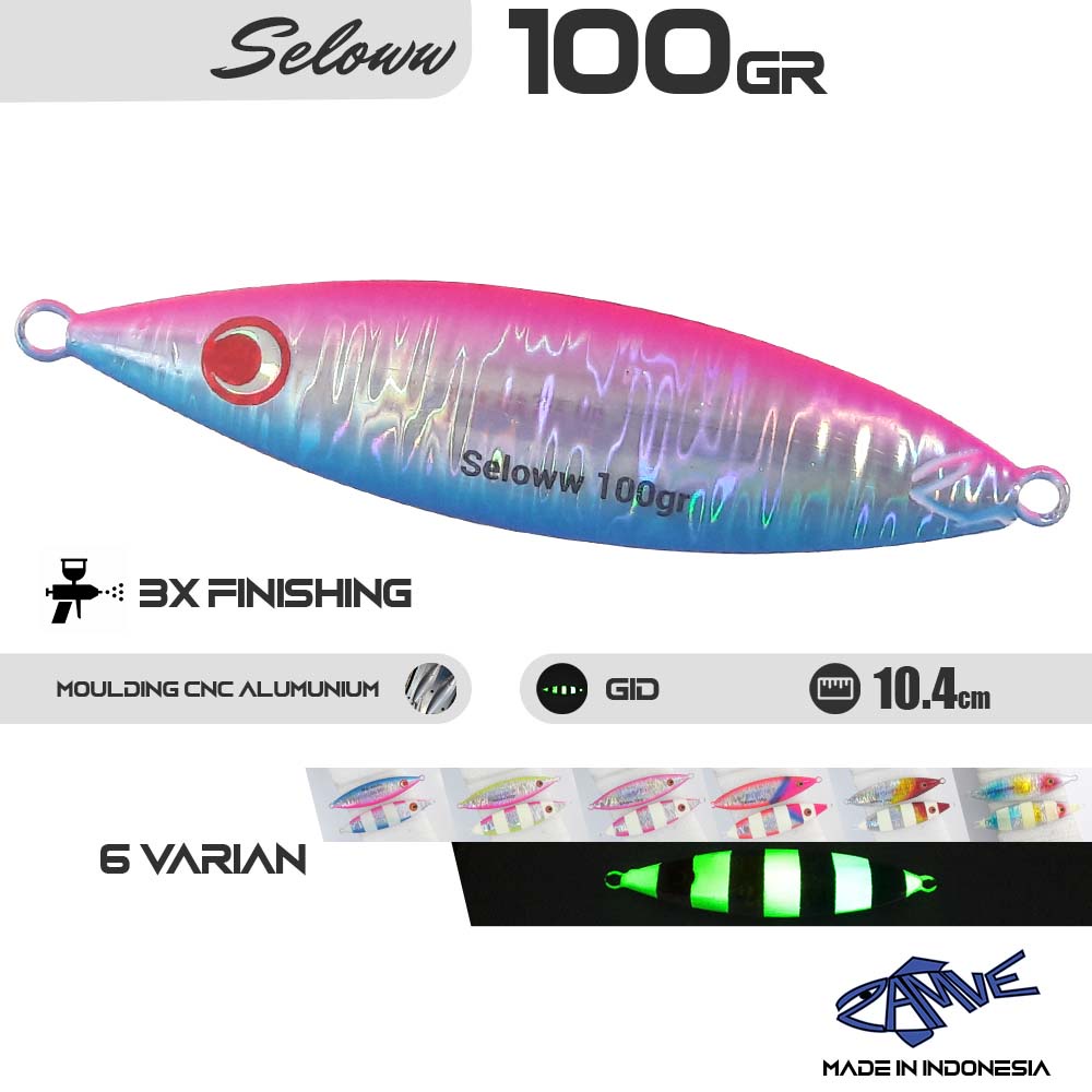 Metal Jig Zamve Seloww 100Gr Metal Jig 100Gr Metal Jig 100Gram