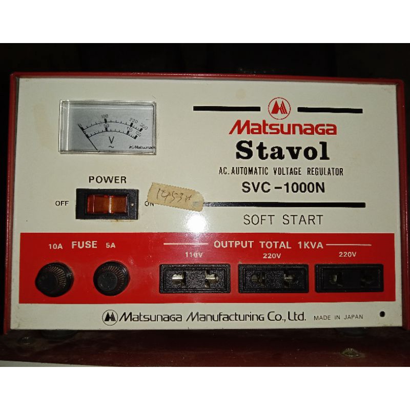 Stabilizer/Stavolt Matsunaga SVC 1000N Original Japan