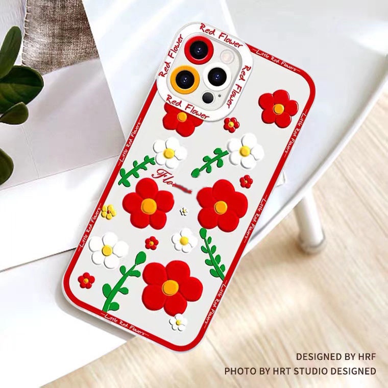 Soft Case Silikon TPU Transparan Motif Bunga Untuk Iphone 14 13 12 Mini 11 10 Pro XS Max X XR 8 7 6 6S Plus SE 2020