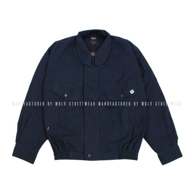 Flight Jacket Wolv Original Navy Murah Berkualitas