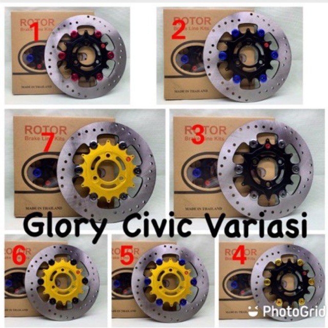 PIRINGAN CAKRAM DEPAN DISC BRAKE DISC ROTOR FLOATING MIO-J GT MIO M3-Z SOUL GT 125 FINO FI