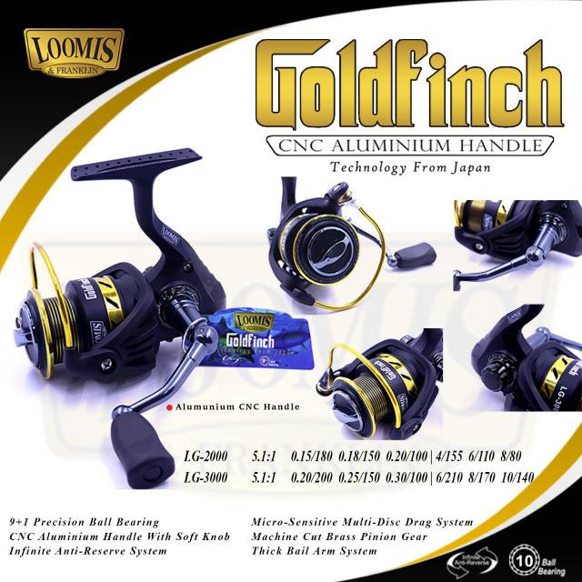 Kartinifishing REEL LOOMIS GOLDFINCH 2000 3000