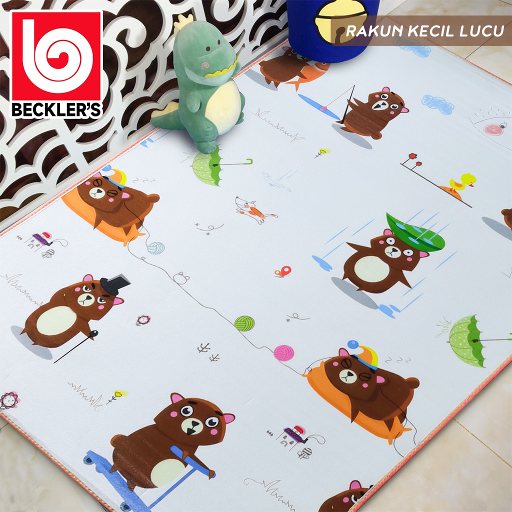 Playmat Alas Main Anak-Anak / Tikar Karpet Bayi Premium Free TAS UK 120X180CM