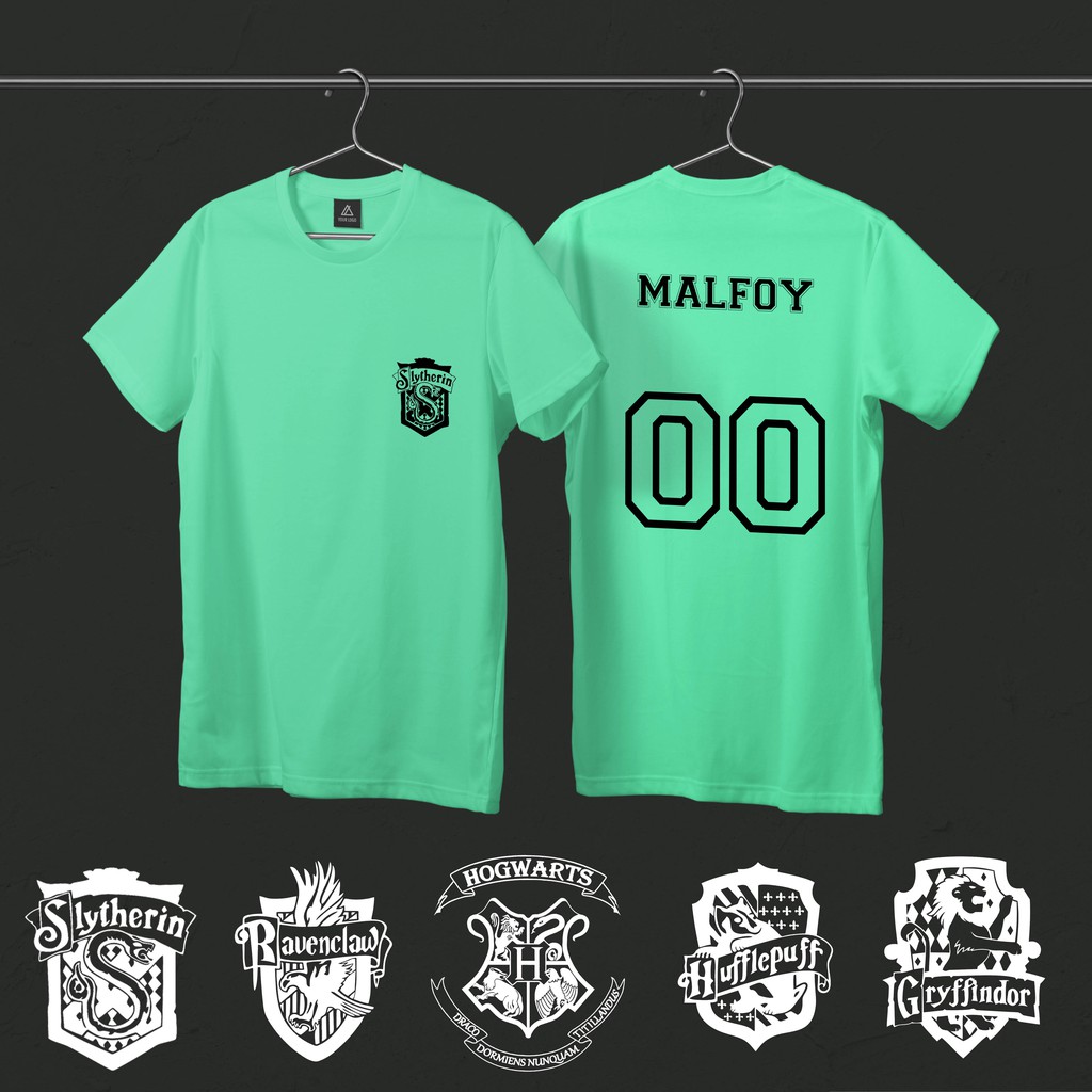 [KAOS ANAK] Kaos Kelas custom hogwart nama bebas bahan katun nyaman griffindor slyherin hufflepuff
