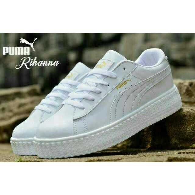 Sepatu Kets Puma Rihanna Putih Solid Full