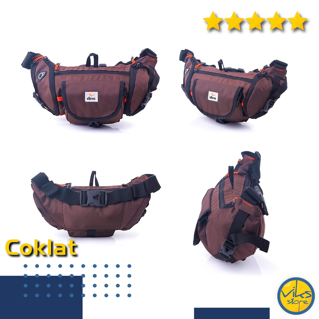 Tas Pinggang Pria Cowok Elbrus Tas Sunmori Original Selempang Waistbag Bahu Casual Premium Multifungsi Lokal Tas Bahu Slempang Size Sedang Distro Bahan Dinir Model Simpel Minimalis Murah Terbaru Ready COD