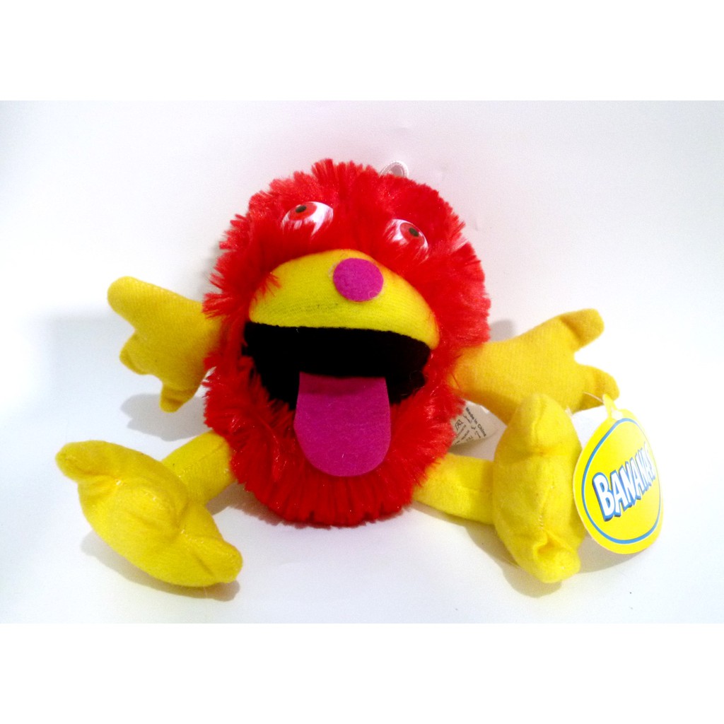 Boneka Red Furball Original Bananas Boneka Bulu Merah