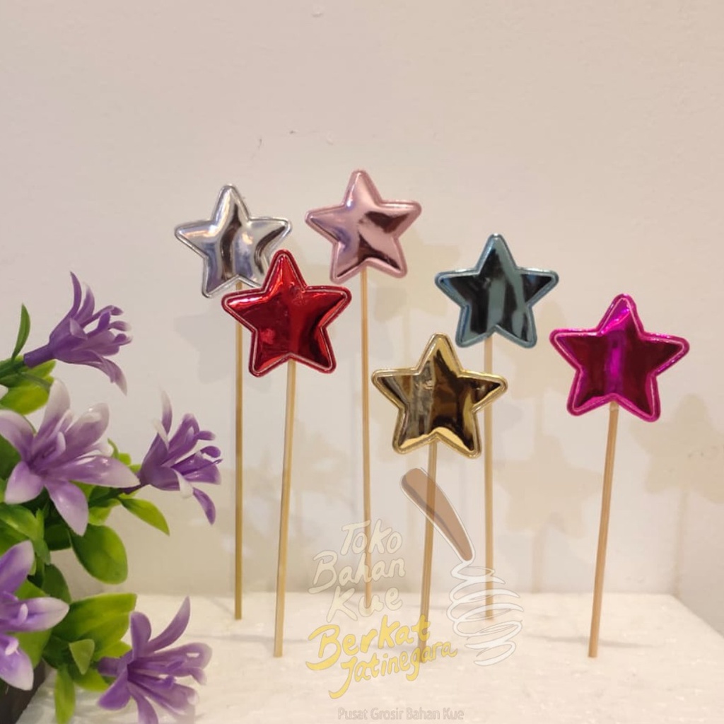 CAKE TOPPER BINTANG / TOPPER LUCU / HIASAN CAKE