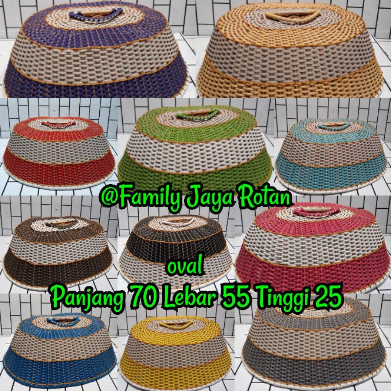 tudung saji rotan sintetis/penutup makanan