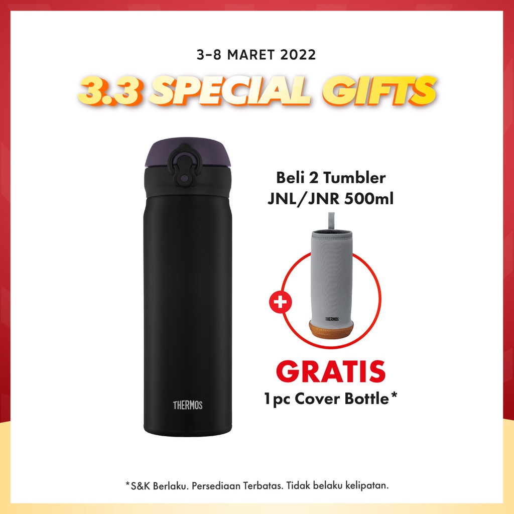 Jual Thermos Tumbler One Push Ultra Light All Black 500ml Jnl 502 Alb Indonesia Shopee Indonesia