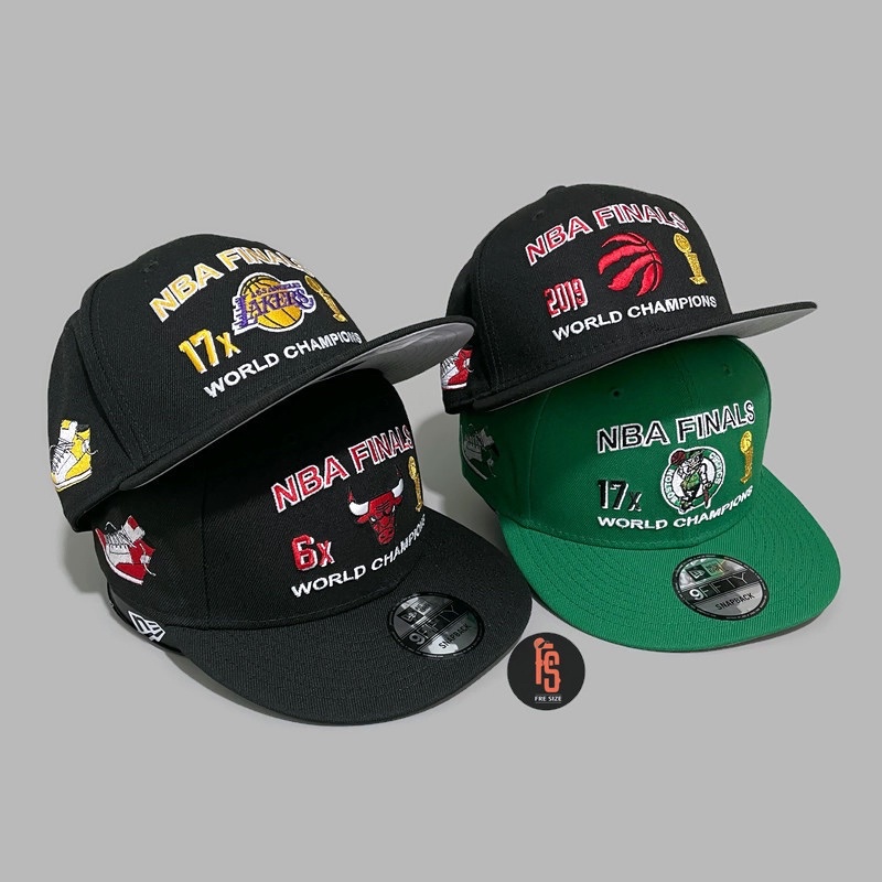 TOPI NEW ERA ORIGINAL 950 NBA FINAL TORONTO RAPTORS BLACK