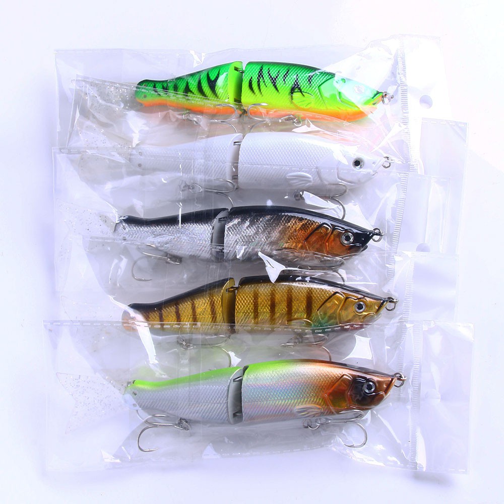 Hengjia 1pc Umpan Pancing Bentuk Ikan Kecil 2 Bagian Bahan Plastik Abs Lembut 18cm / 52g