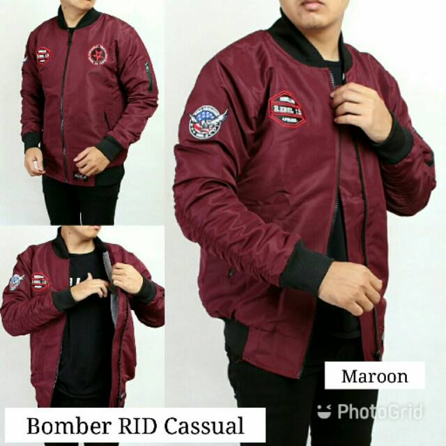 Jaket bomber Rebel ID