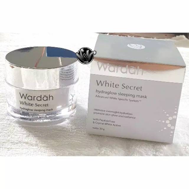 WARDAH WHITE SECRET HYDRAGLOW SLEEPING MASK 30GR/WARDAH/WHITE SECRET/SLEEPING MASK/ PERAWATAN WAJAH