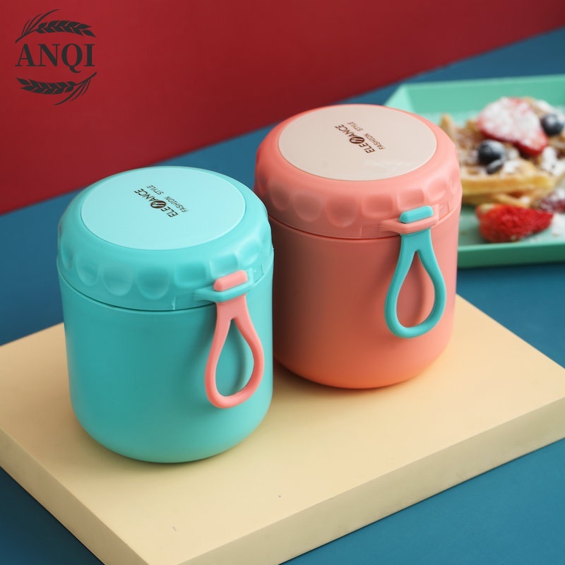 ANQI 1888 Cangkir sup Tahan Panas Tetap Hangat Cup Free Sendok BPA Free VS-78