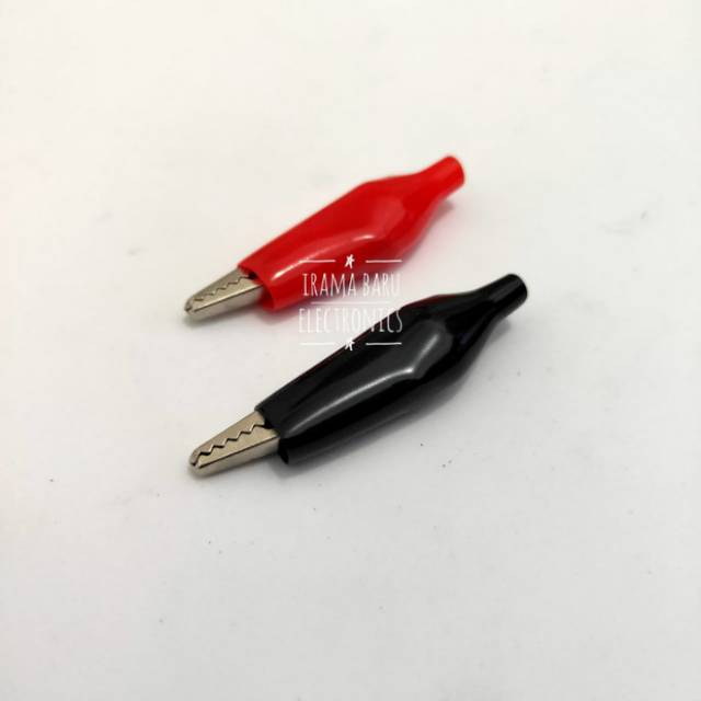 Jepit Buaya / Klip Karet ukuran Sedang 5.8cm 1 set 2pcs