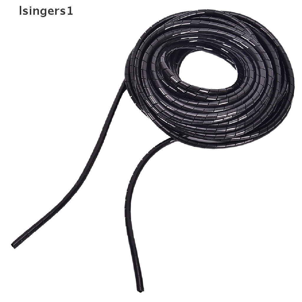 (lsingers1) Tabung Spiral Pembungkus Kabel Diameter Luar 6mm Panjang 17M Bahan PE Polyethylene