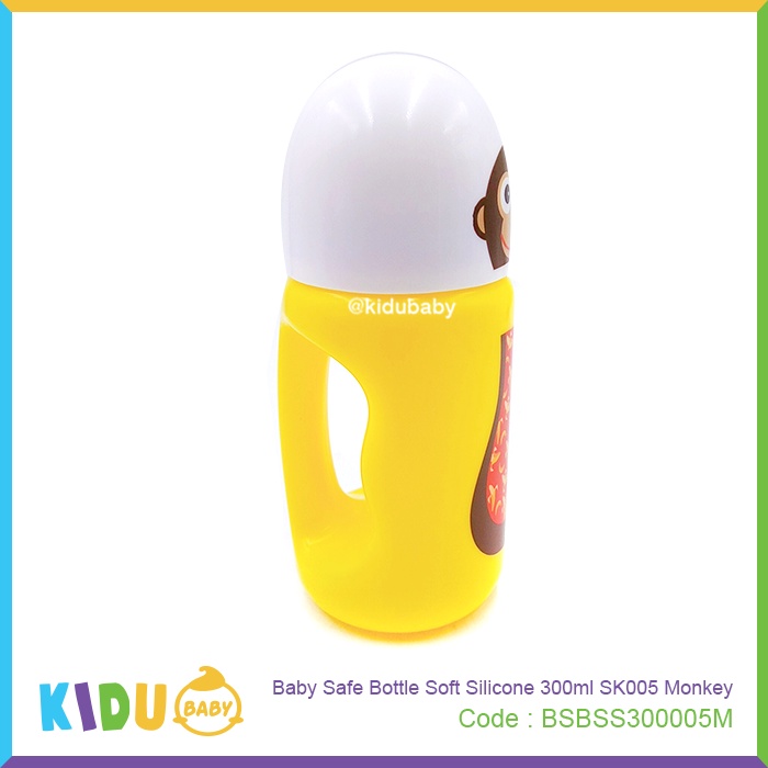 Baby Safe Botol Minum Anak Bottle Soft Silicone 300ml SK005 Kidu Baby