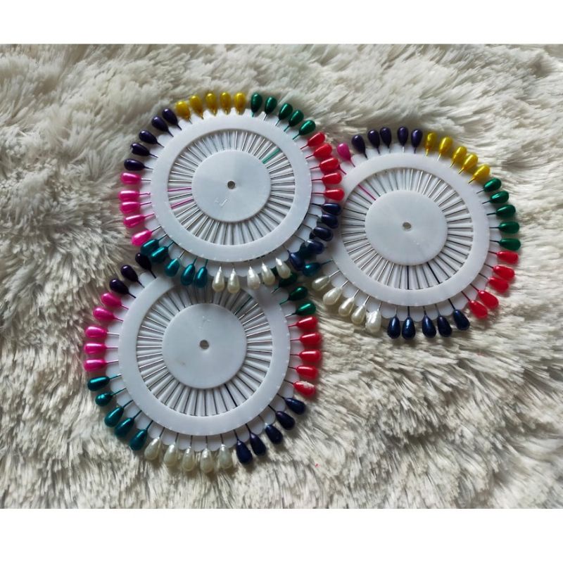 JARUM PENTUL STAINLESS BULAT BESAR PLUS TEMPATNYA