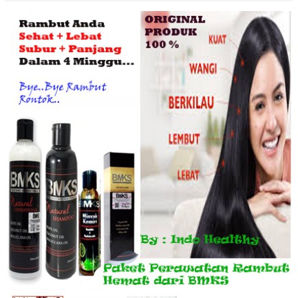 [ BISA COD ] ORIGINAL Paket 4in1 BMKS ( Shampoo + Conditioner + Minyak Kemiri + Hair Tonic ) BPOM