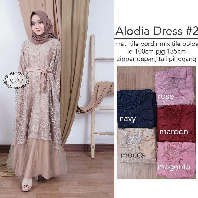Gamis Maxi Aulia / Gamis Tile Tutu / Gamis Kondangan / Gamis Pesta / Gamis Brukat Tile Zowa Baju Gam
