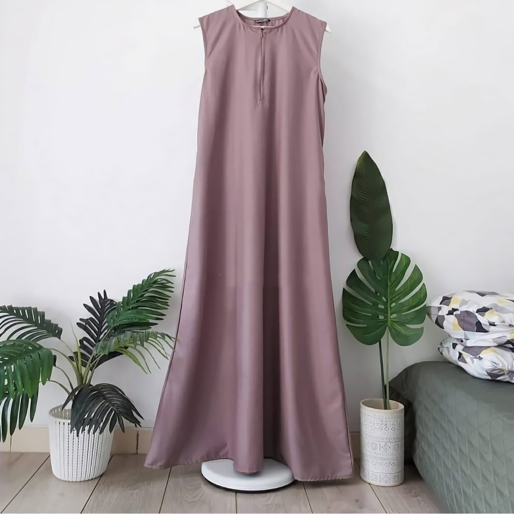 INNER DRESS SINGLET DALAMAN GAMIS MUSLIM - DALAMAN SINGLET MANSET DALAMAN TANPA LENGAN