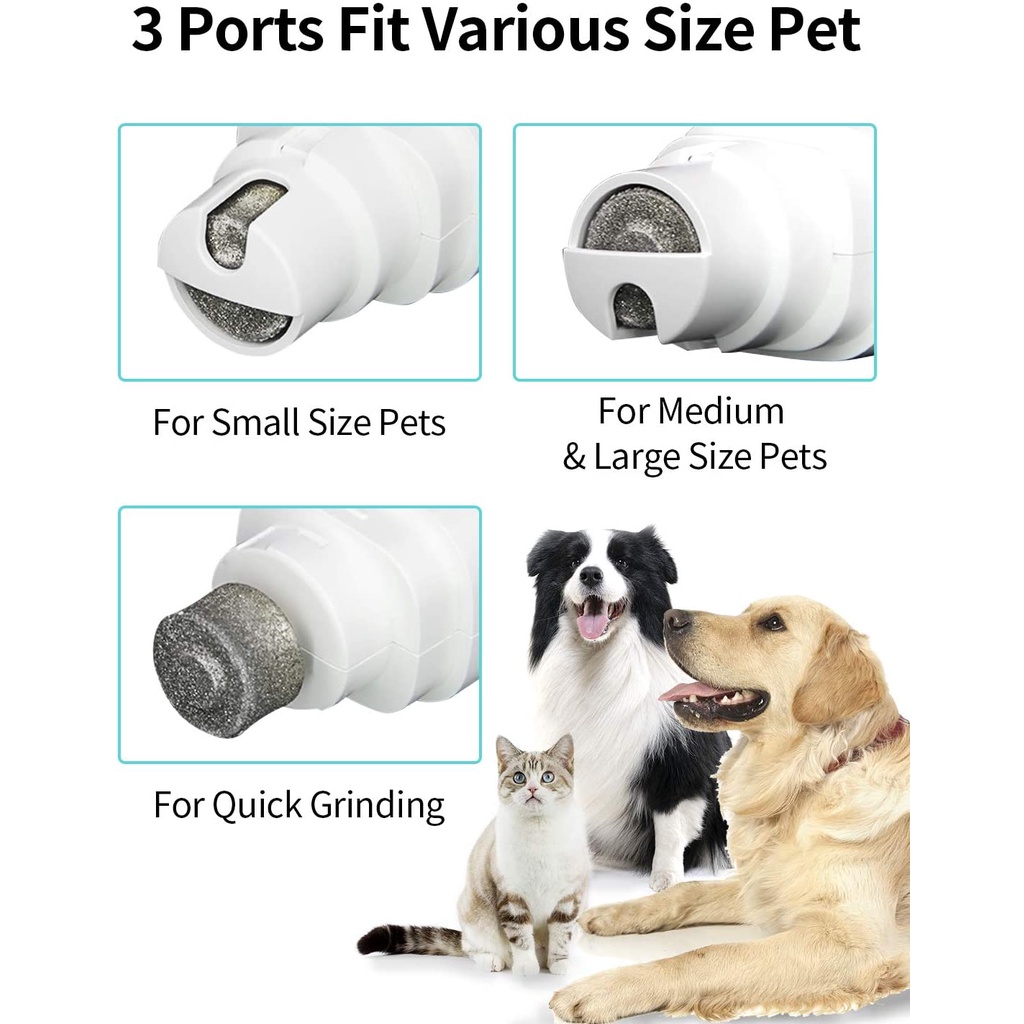Alat Kikir Kuku Elektrik Profesional USB charging Untuk Anjing / Kucing Peliharaan
