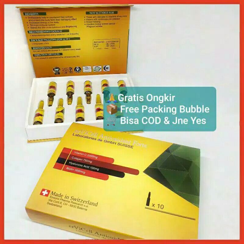 ERVICELL ANTIOXIDANTS FORTE SUNTIK VITAMIN C BIOTIN