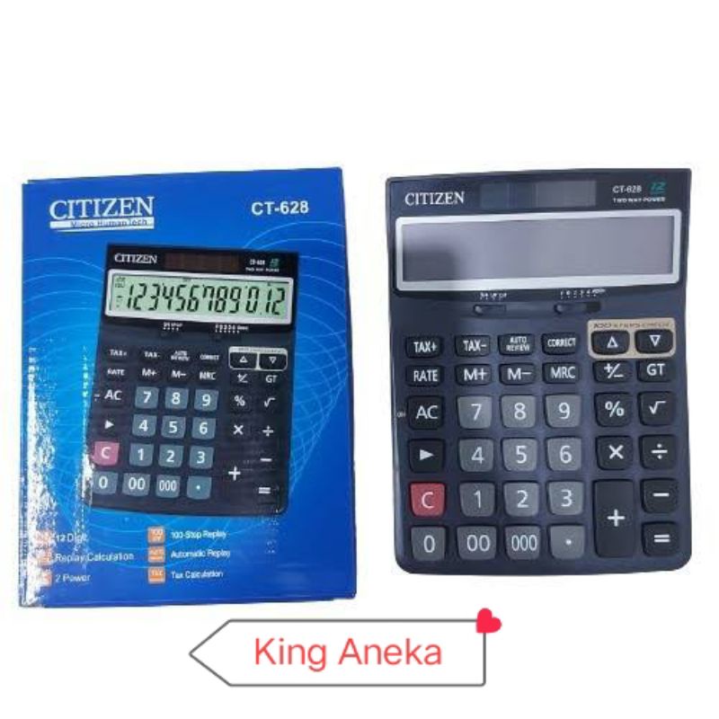 

Kaltulator Citizen 628 Jumbo 12 Digit Bisa Cek Ulang New Model